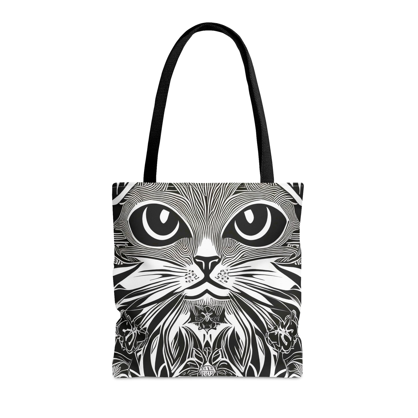 Tattoo Cat Face Tote