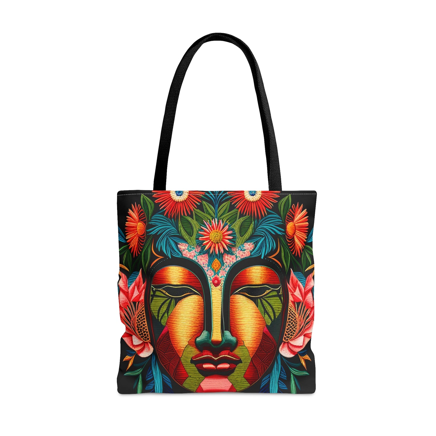 Buddha Face Marigold Tote