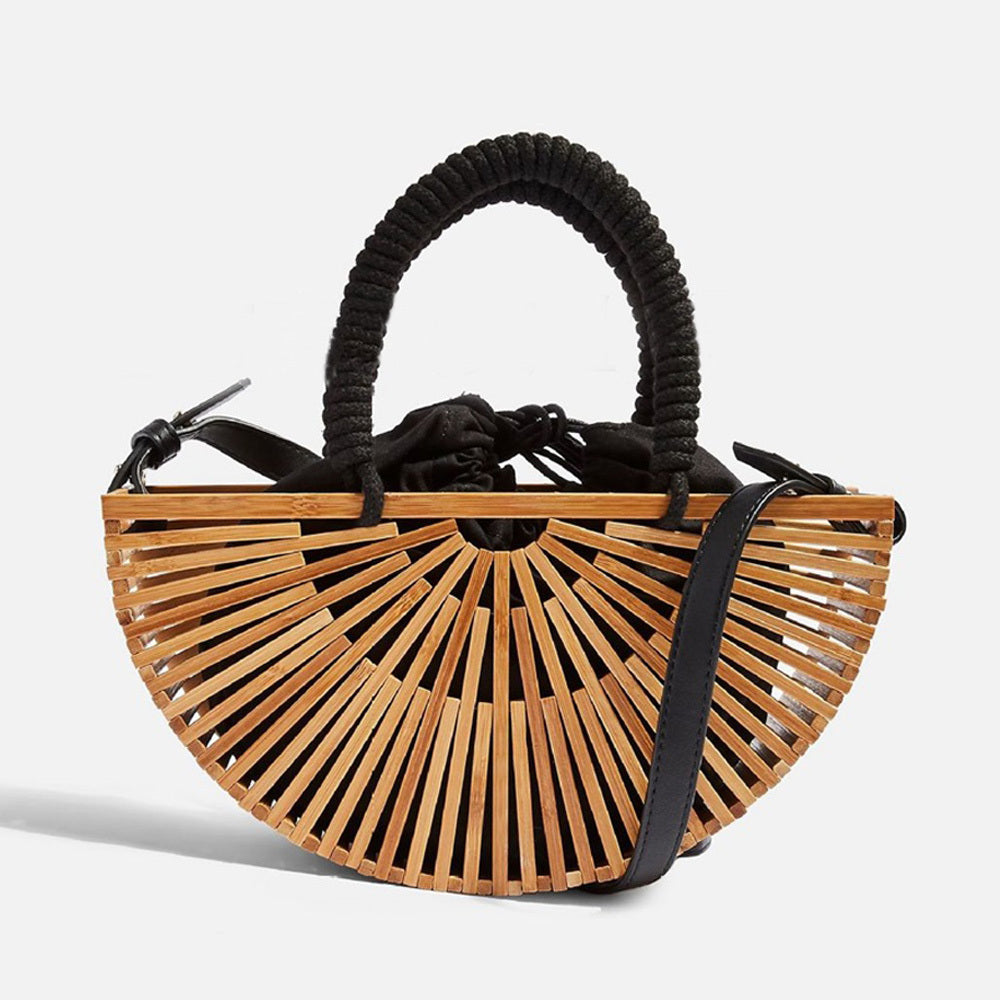 Rope and Bamboo Crossbody Bag