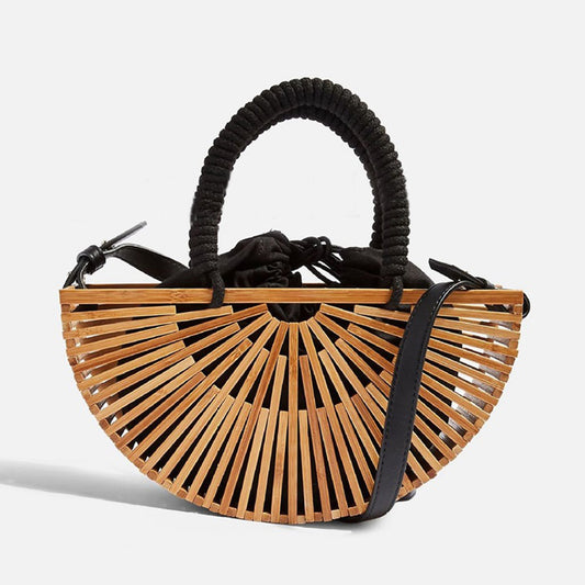 Rope and Bamboo Crossbody Bag