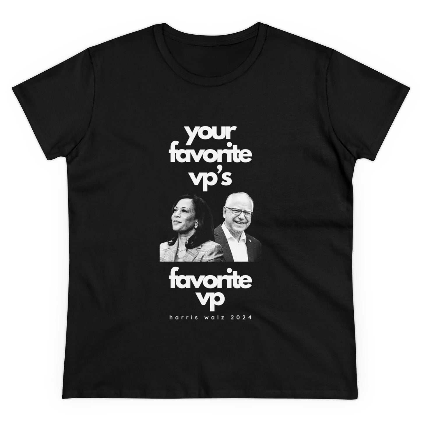 Favorite VP - Tim Walz Kamala Harris T-Shirt - Women's Fitted Tee