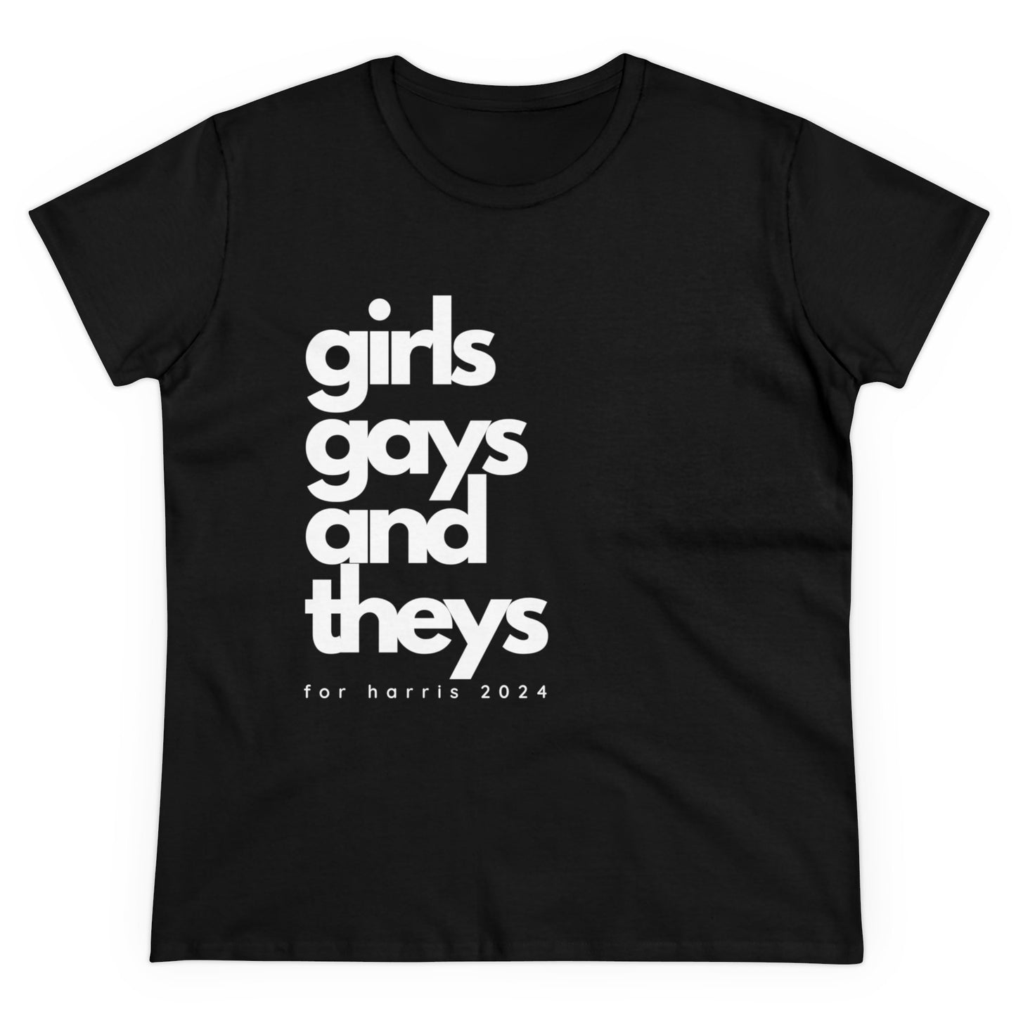 Girls Gays and Theys for Harris - Kamala Harris T-Shirt - Women's Fitted Tee