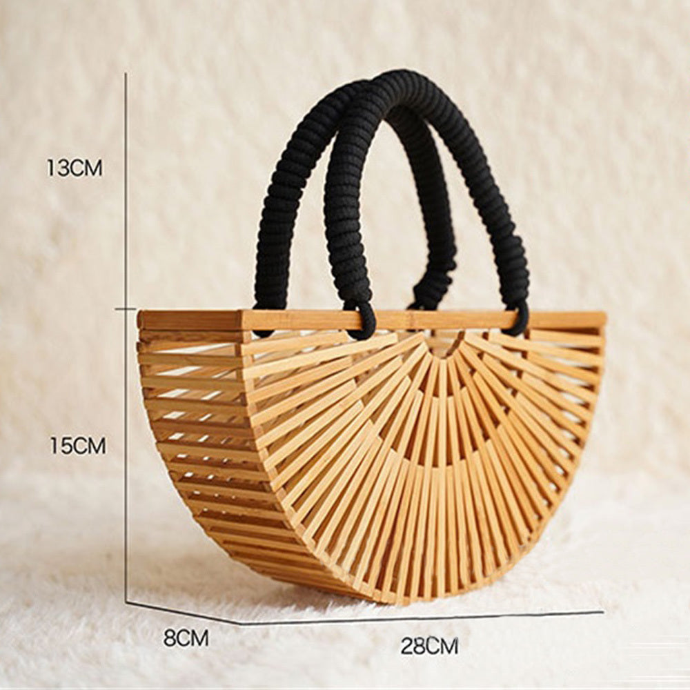 Rope and Bamboo Crossbody Bag