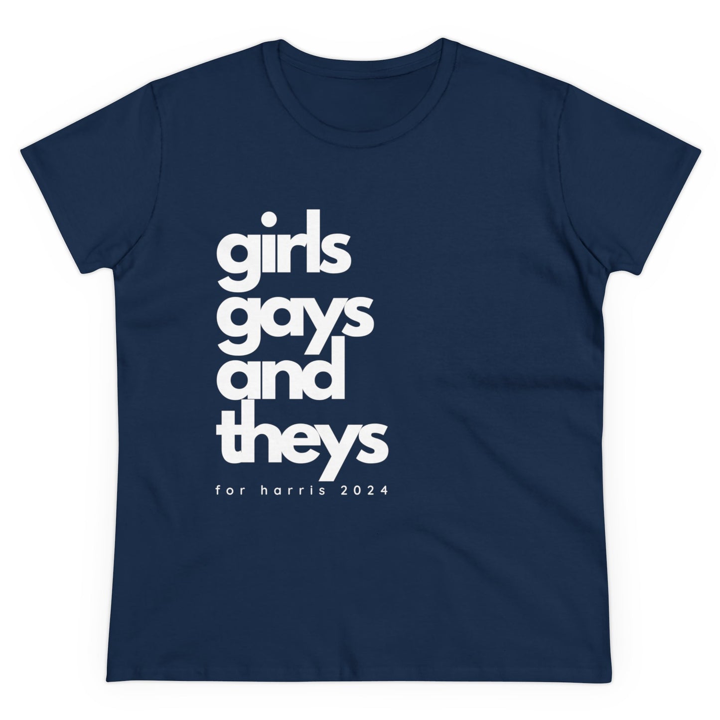 Girls Gays and Theys for Harris - Kamala Harris T-Shirt - Women's Fitted Tee