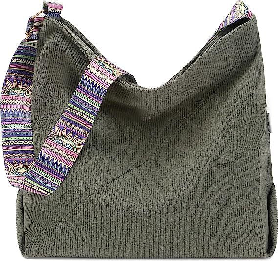 Corduroy Hobo Crossbody Bag - 6 Colors