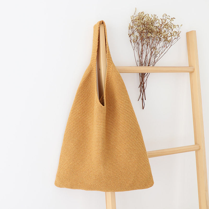 Vintage Woolen Shopping Bag