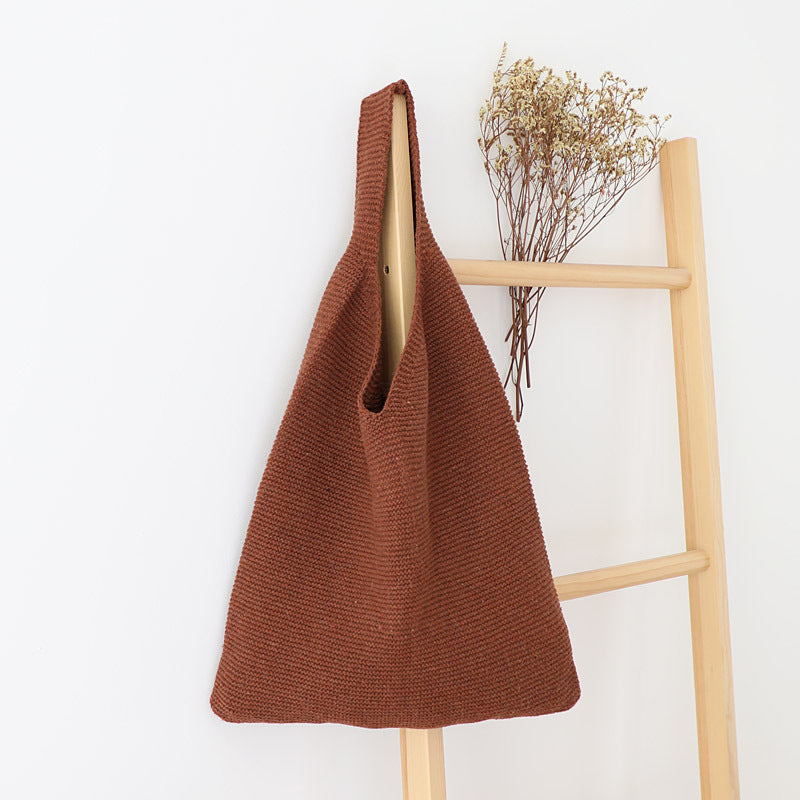 Vintage Woolen Shopping Bag