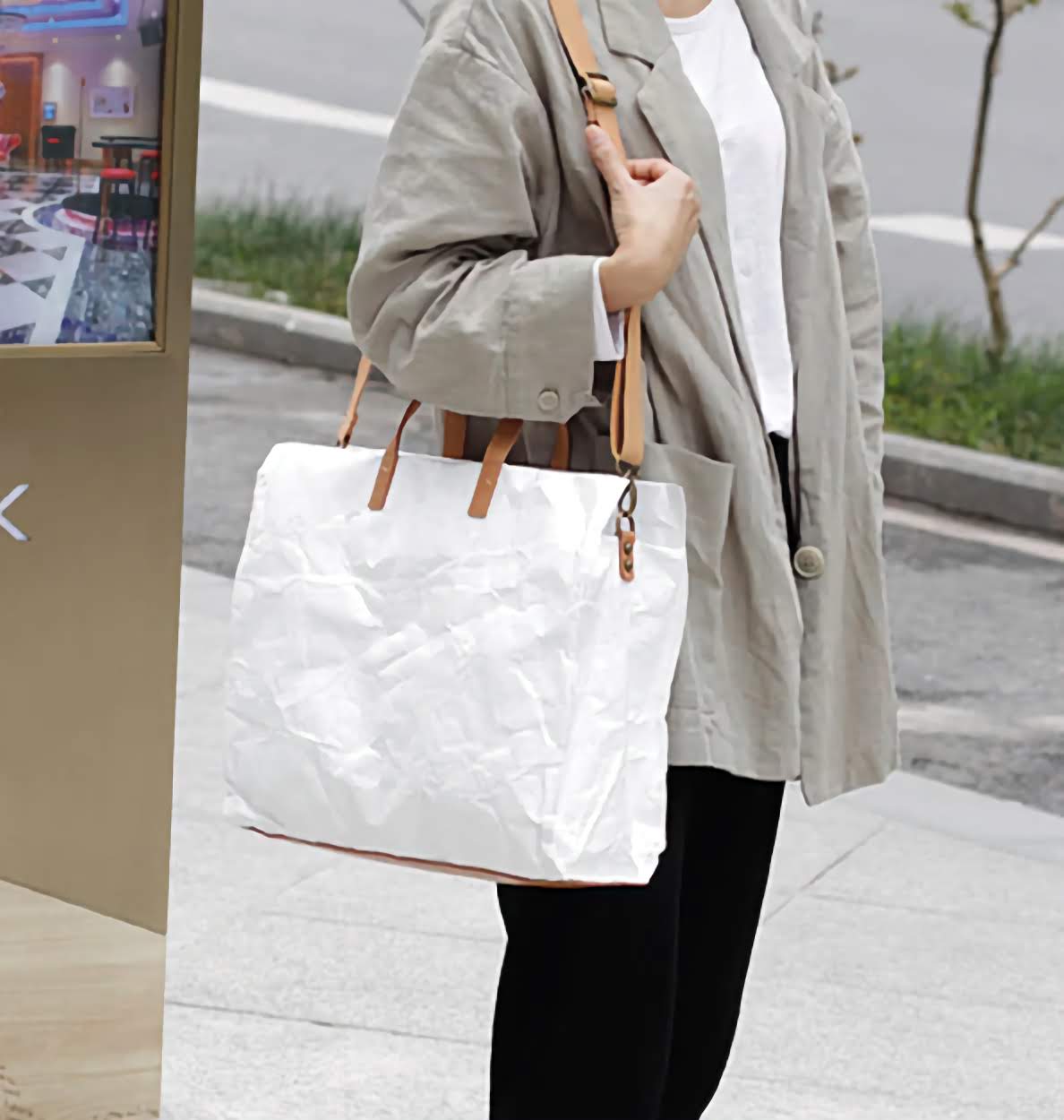 DuPont Tyvek Waxed Canvas Tote Bag