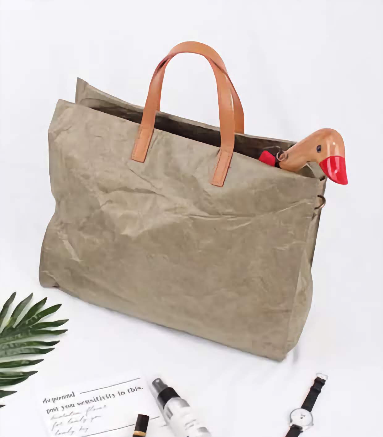 DuPont Tyvek Waxed Canvas Tote Bag