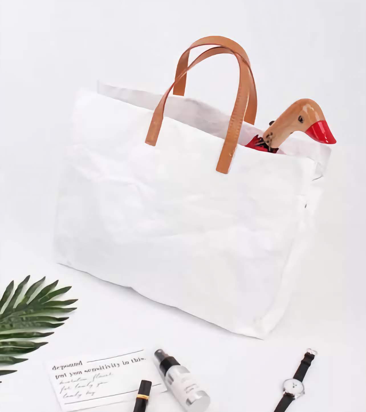 DuPont Tyvek Waxed Canvas Tote Bag