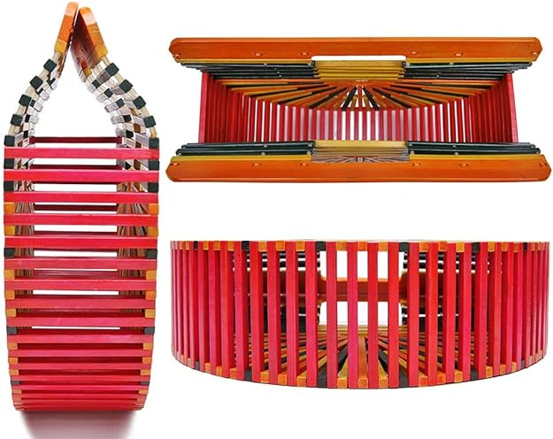 Sunburst Bamboo Handbag