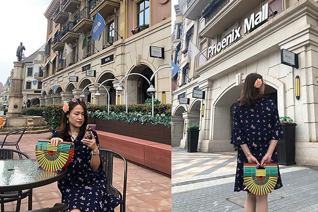 Sunburst Bamboo Handbag
