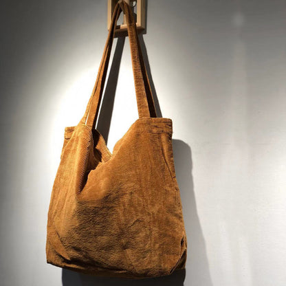 Corduroy Carryall Tote Bag