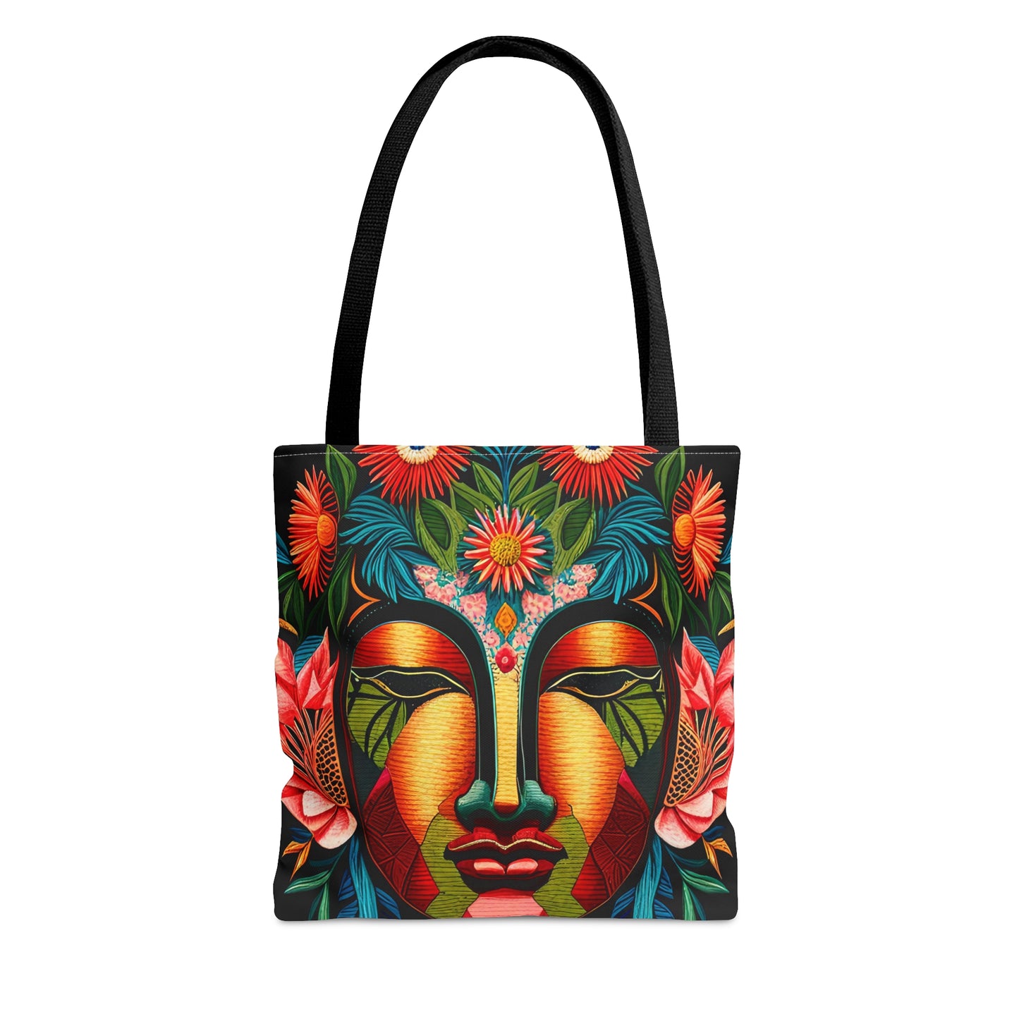 Buddha Face Marigold Tote