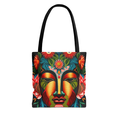 Buddha Face Marigold Tote