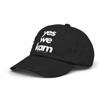 Yes We Kam Hat - Kamala Harris Hat - Distressed Cap