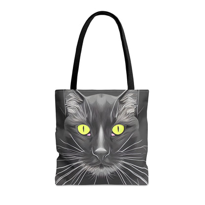 Black Cat Face Tote