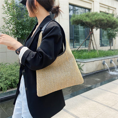 Wicker Hobo Handbag