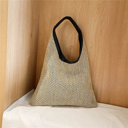 Wicker Hobo Handbag