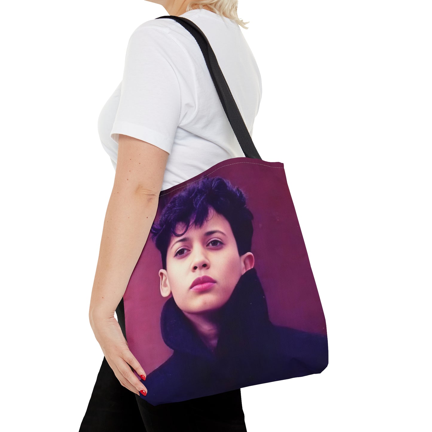 Young Kamala Harris Portrait Canvas Tote Bag