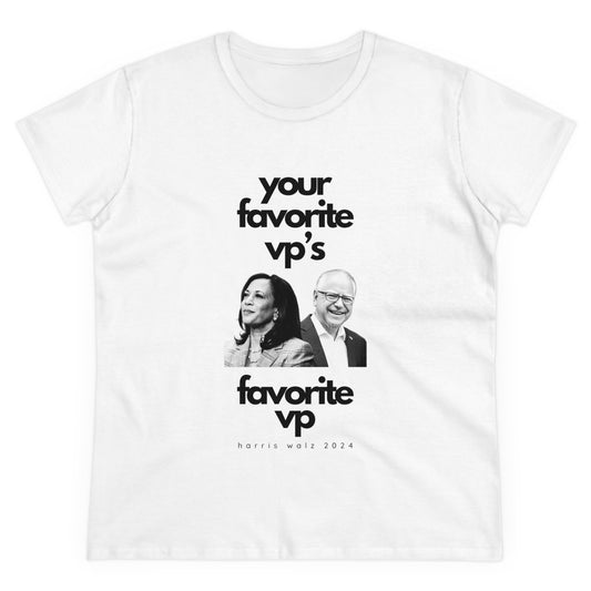 Favorite VP - Tim Walz Kamala Harris T-Shirt - Women's Fitted Tee