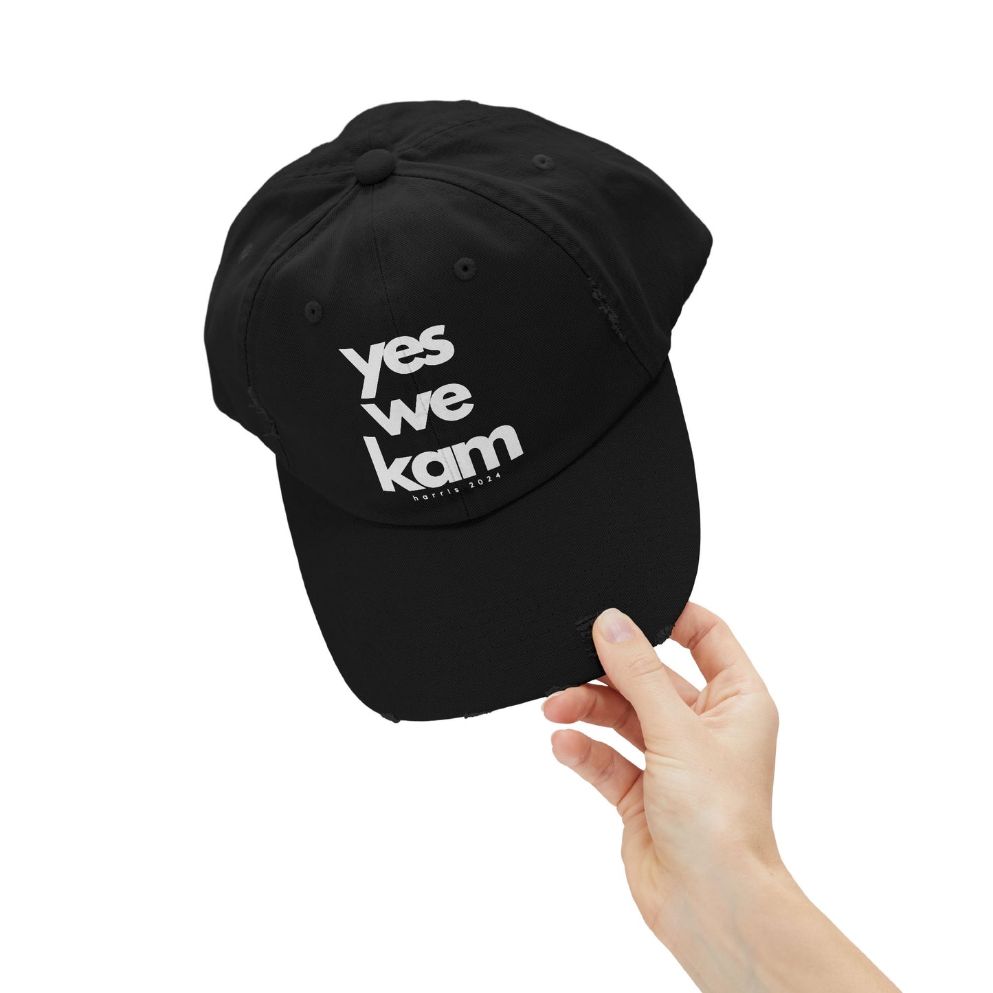 Yes We Kam Hat - Kamala Harris Hat - Distressed Cap