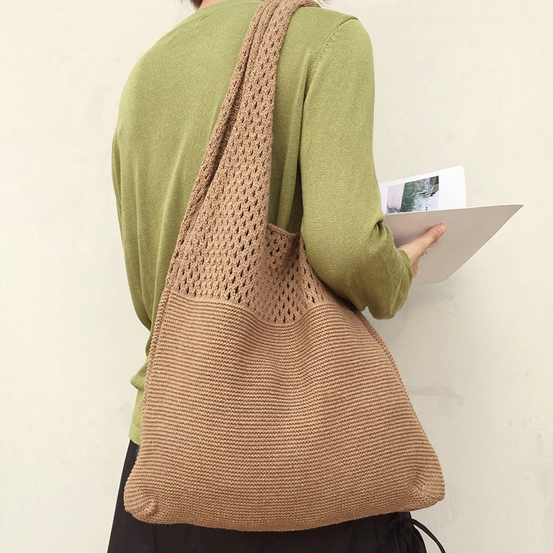 Knit Tote Sweater Shopping Bag