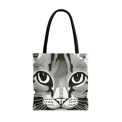 Inked Cat Face Tote
