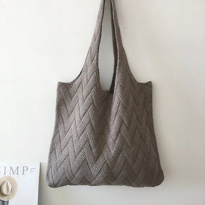 Knit Sweater Shopping Bag