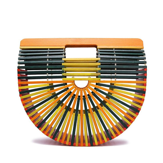 Sunburst Bamboo Handbag