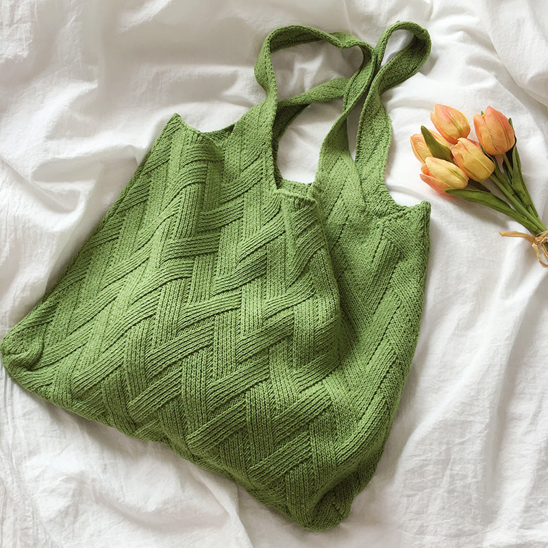 Knit Sweater Shopping Bag
