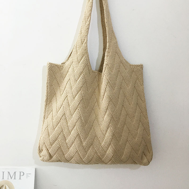 Knit Sweater Shopping Bag