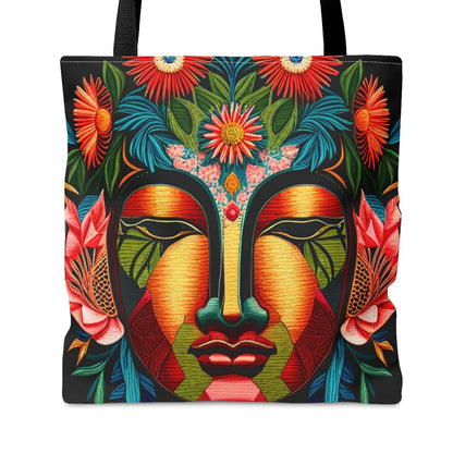 Buddha Face Marigold Tote