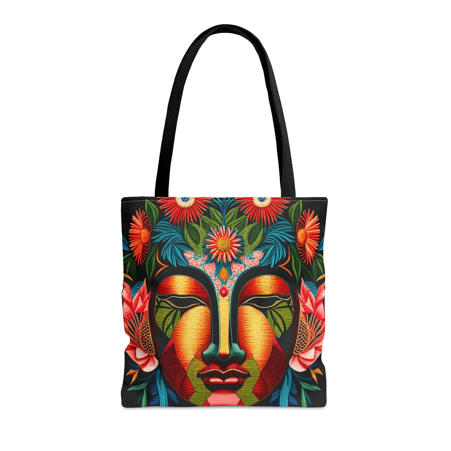 Buddha Face Marigold Tote