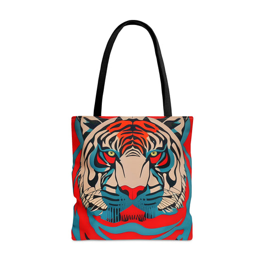 Spray Paint Tiger Tote