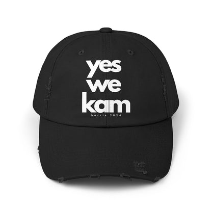 Yes We Kam Hat - Kamala Harris Hat - Distressed Cap