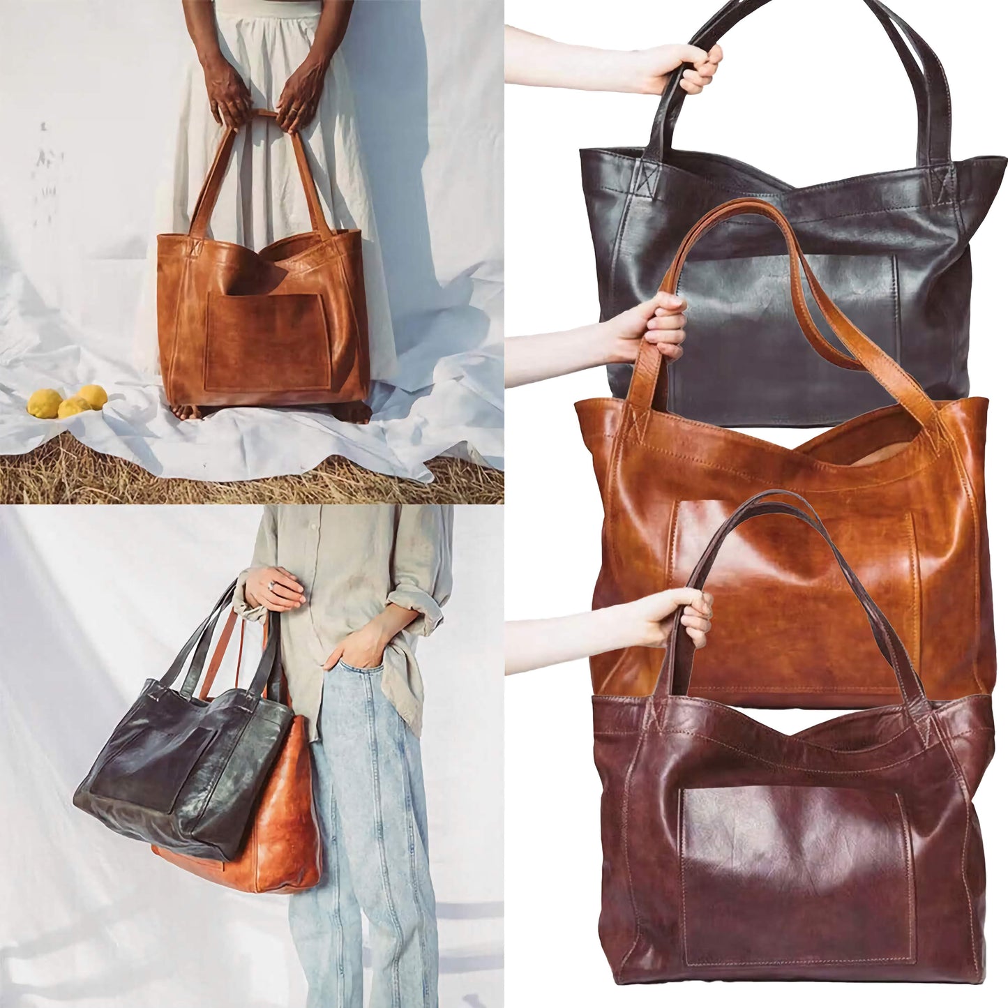 Oil Wax Vegan Weekender Tote Bag