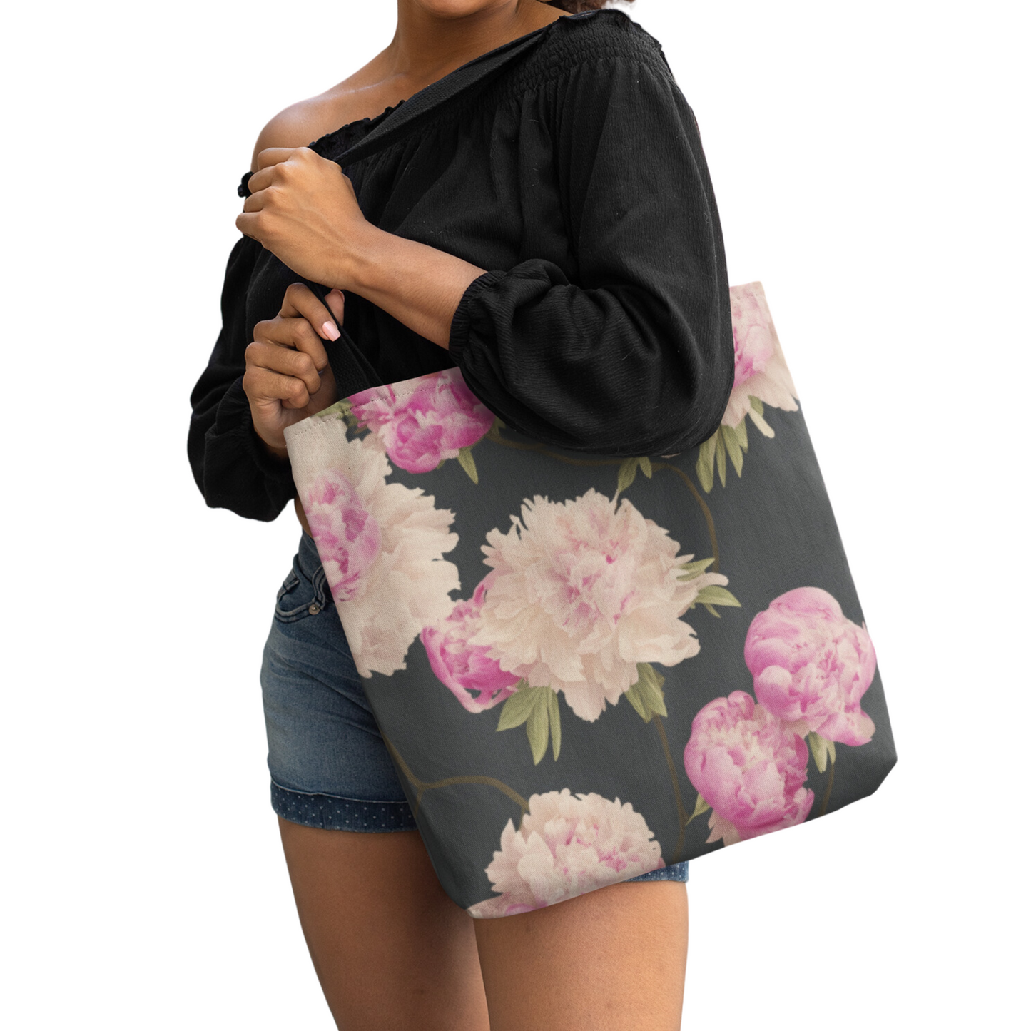 Peony Floral Tote