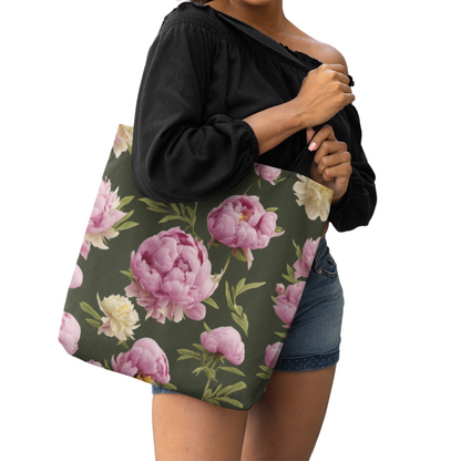 Floral Peonies Tote