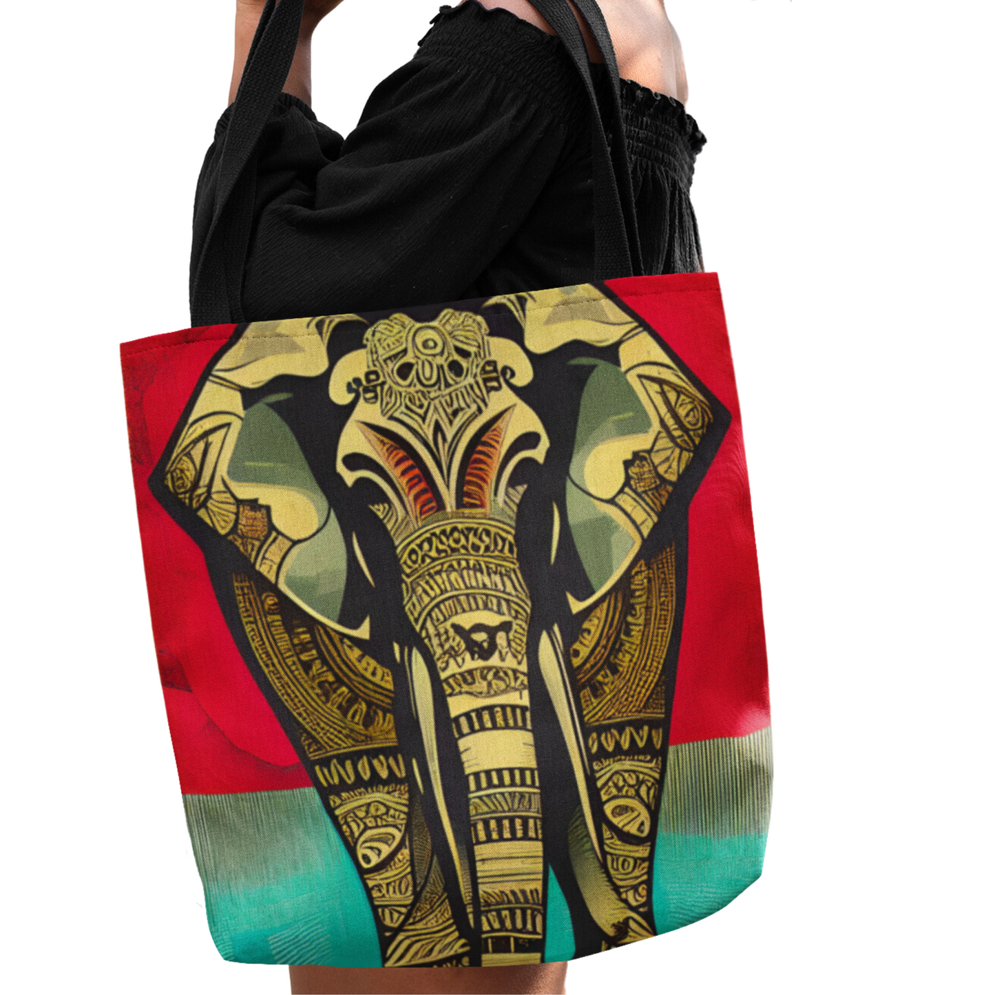 Colorful Elephant Tote