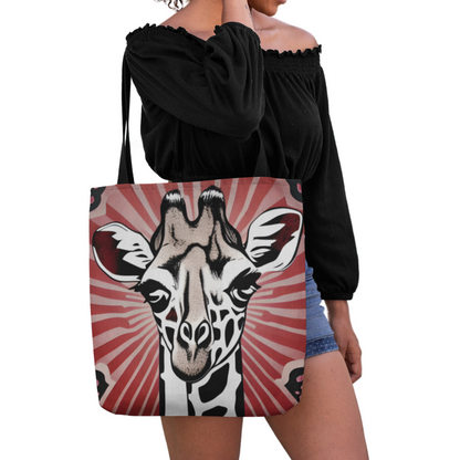 Giraffe Graffiti Tote