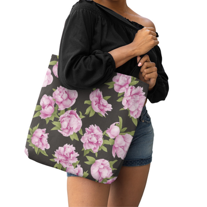 Peony Flowers Tote